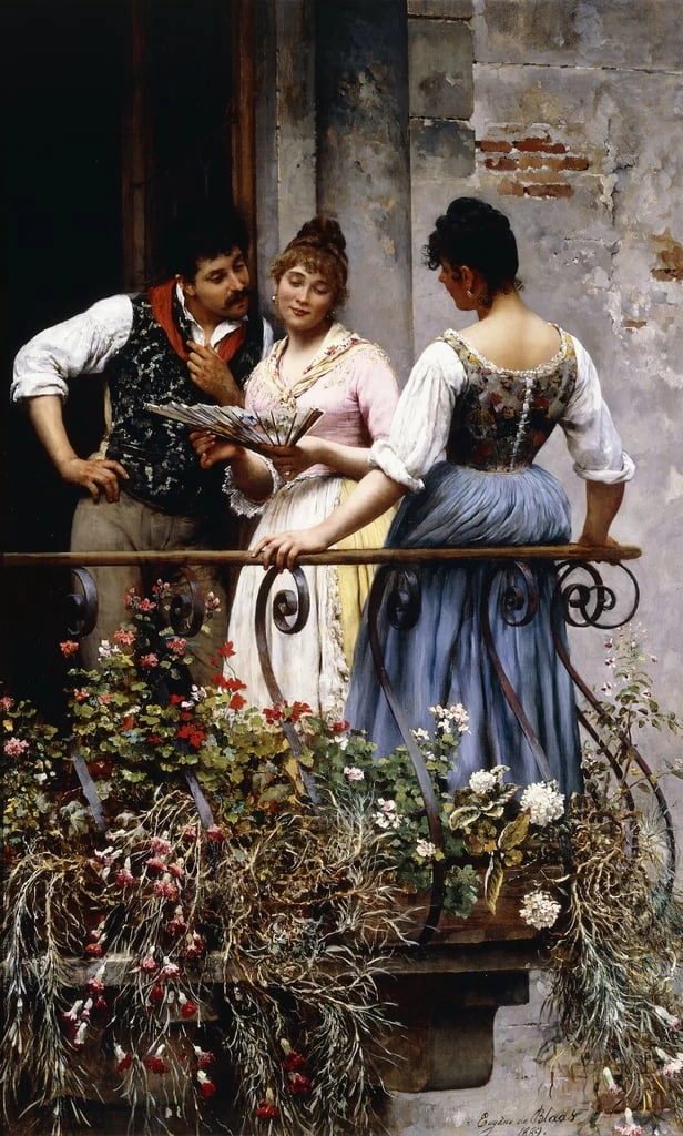 Corteggiamento sul balcone